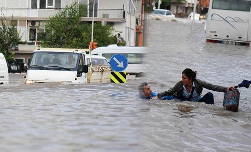 Turizm kentini sağanak vurdu