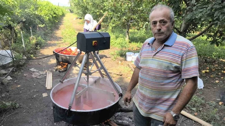 Salça yaparken yaşanan patlamalara artık son: Salça karıştırma motoru üretti, kazaların önüne geçti