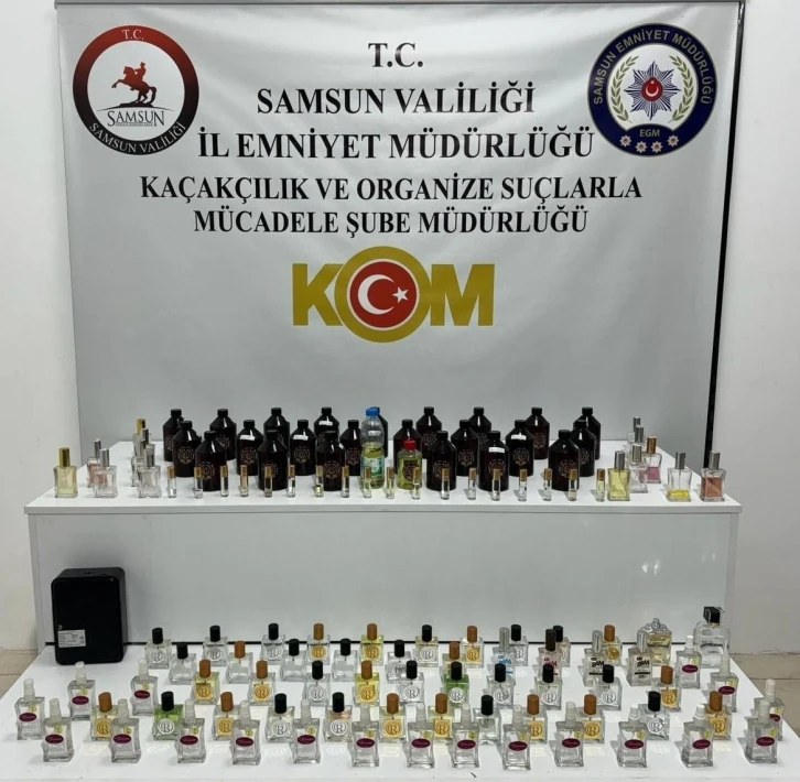 Samsun’da gümrük kaçağı parfüm ele geçirildi
