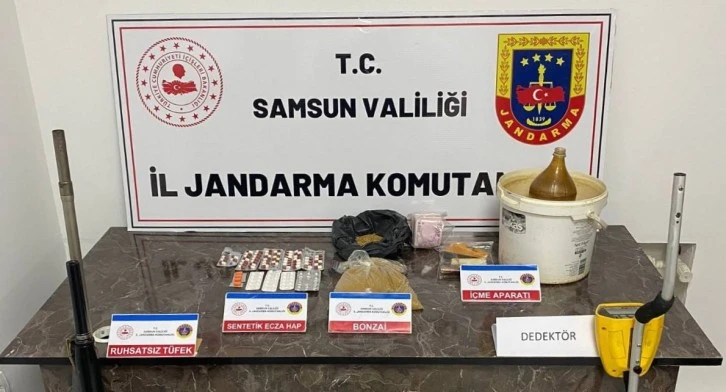 Samsun’da jandarma 500 gram bonzai ele geçirdi