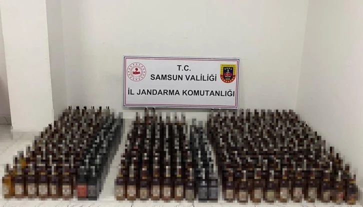 Jandarmadan kaçak içki operasyonu