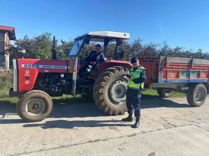 Samsun’da kusurlu 457 tarım aracı trafikten men edildi
