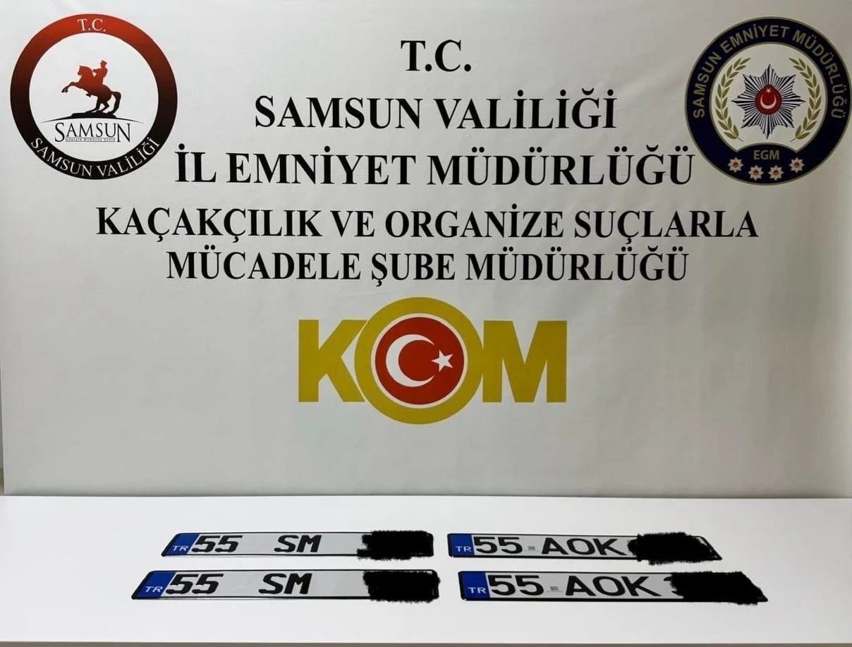 Samsun’da sahte plakayla yakalanan 2 kişi gözaltına alındı
