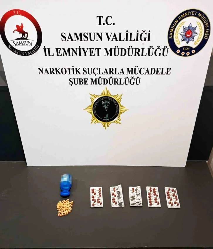 Samsun’da uyuşturucu hapla yakalanan bir kişi gözaltına alındı
