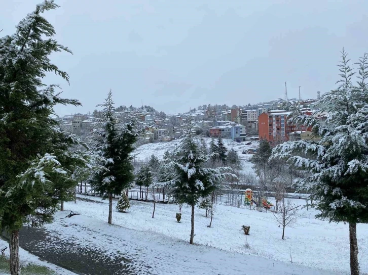 Samsun’un yüksek ilçeleri beyaza büründü
