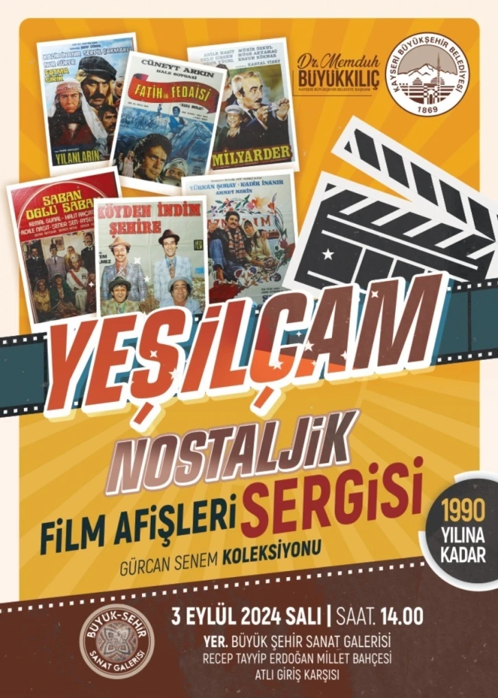 Sanat Galerisi’nden Yeşilçam Nostaljik Film Afişleri Sergisi
