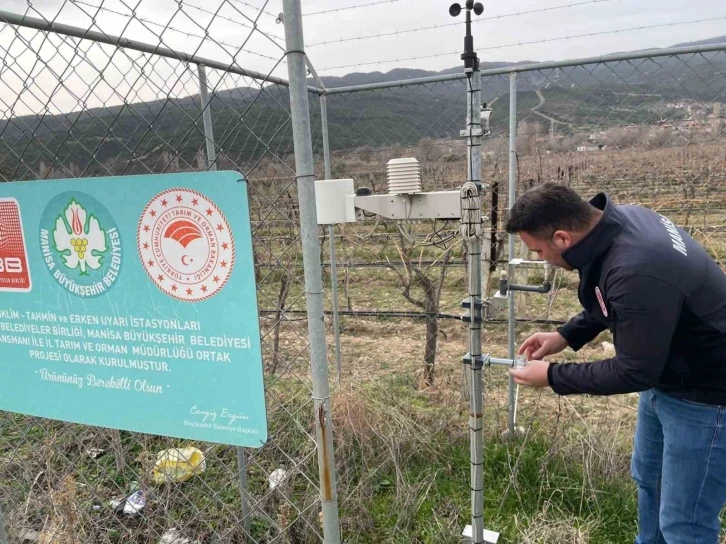 Sarıgöl’de erken uyarı ve tahmin istasyonlarının bakımı yapıldı
