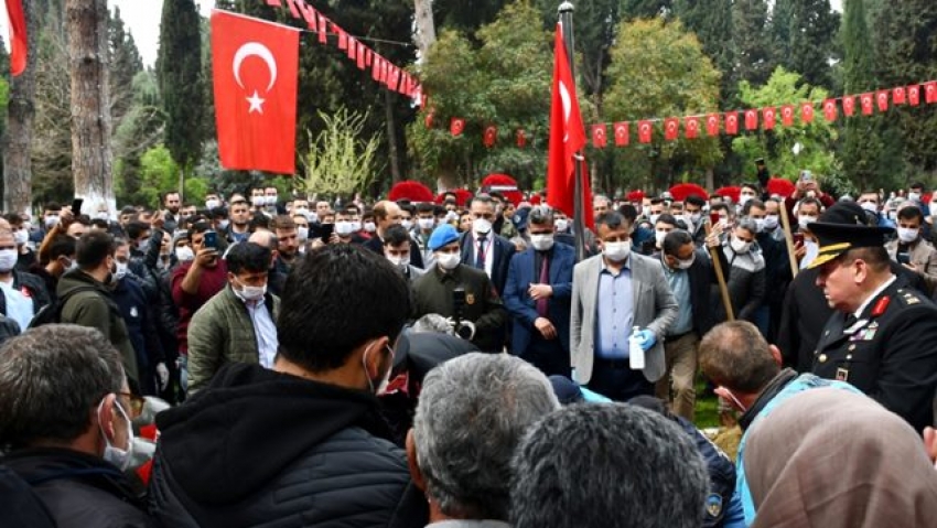 Şehit cenazesinde bir ilk yaşandı!