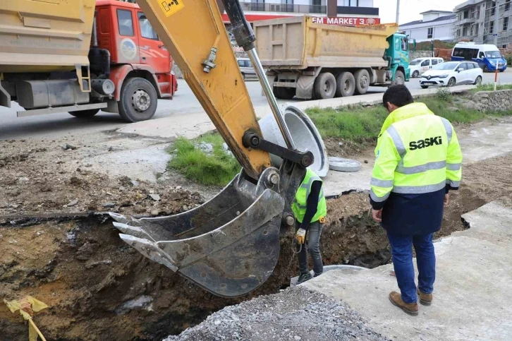 Serdivan’ın güçlü altyapı ağına yeni yağmursuyu hattı
