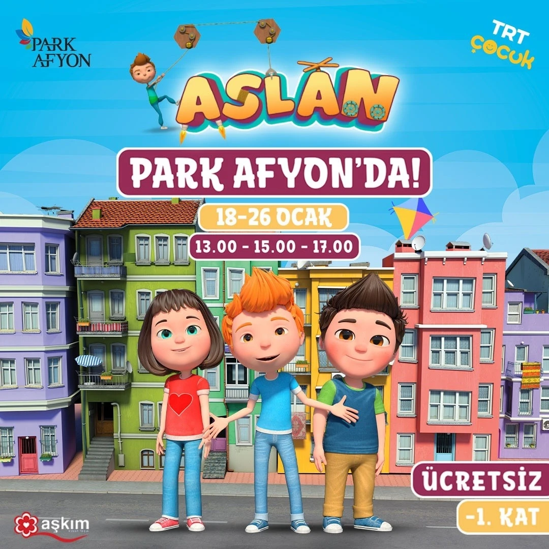 Sevilen karakter ‘Aslan’ sömestrde Park Afyon AVM’de
