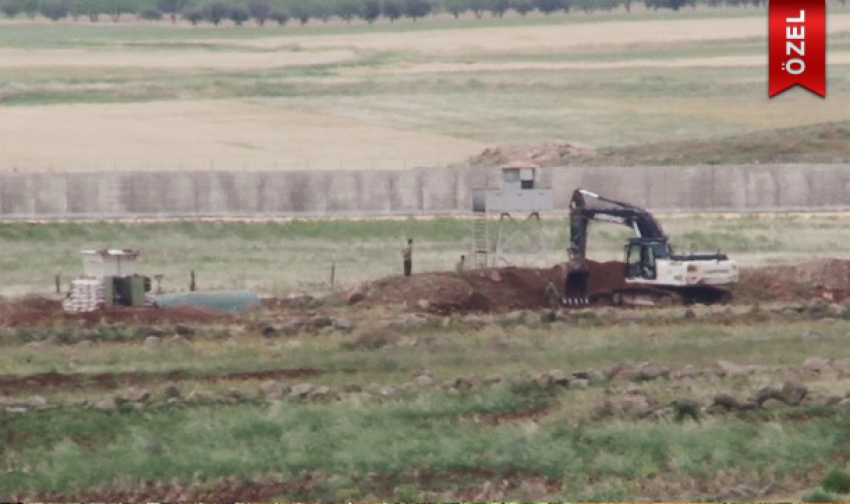 Kilis sınırına yeni mevziler kazılıyor