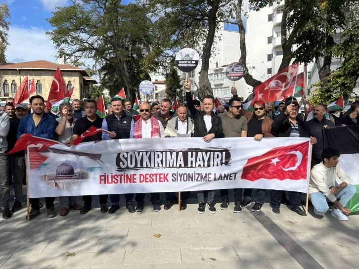 Sinop’ta Filistin’e destek, Siyonizm’e lanet mitingi
