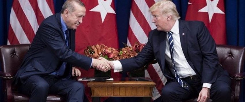 Erdoğan Trump'la görüştü