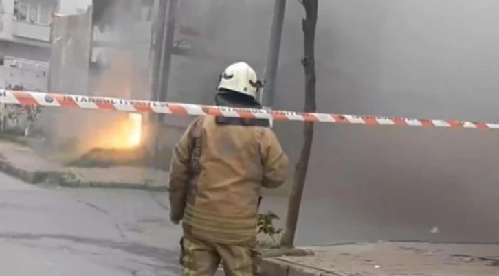 Sultangazi’de benzin istasyonu yakınlarında patlayan trafo paniğe neden oldu
