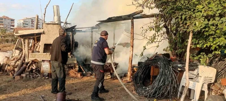 Sungurlu’da korkutan ev yangını
