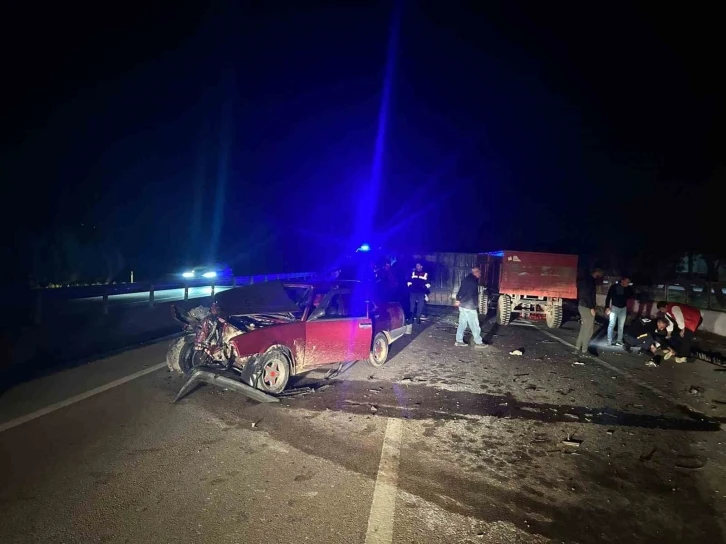 Susurluk’ta trafik kazasında 3 kişi yaralandı
