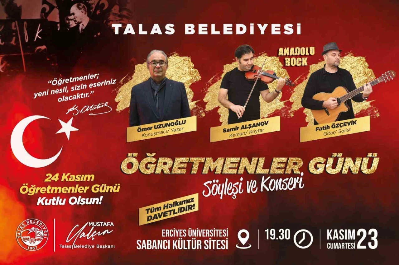 Talas’ta Öğretmenler Günü için özel program
