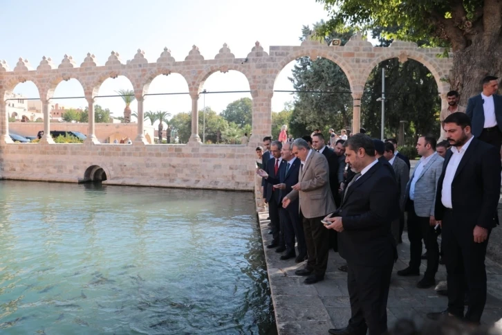 TBMM Başkanvekili Bozdağ balıklara yem attı
