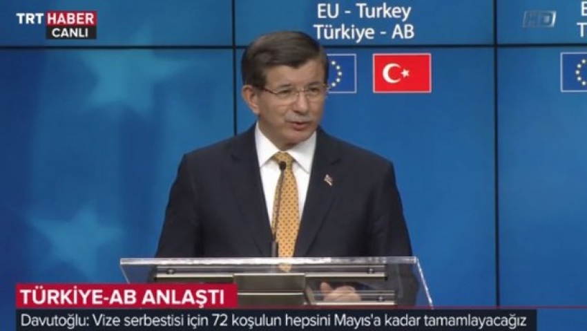 Davutoğlu PKK çadırına izin veren Belçika'ya sitem etti