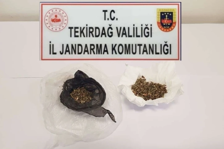 Tekirdağ’da 4 şüpheli uyuşturucudan yakalandı
