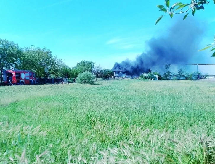 Tekirdağ’da fabrikada korkutan yangın
