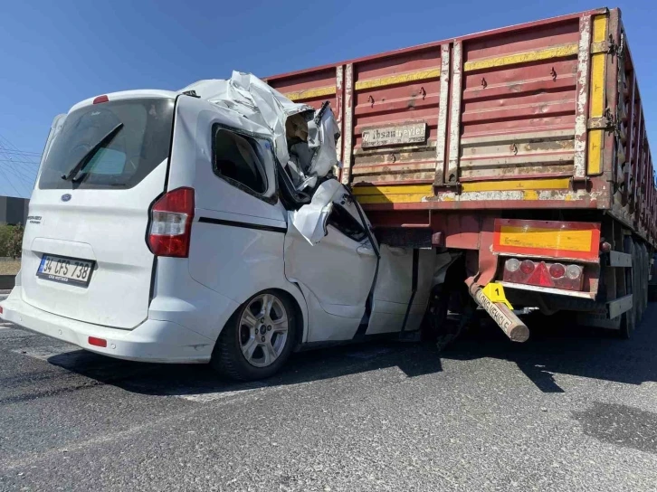 Tekirdağ’da feci kaza ve gözyaşı: 1 ölü, 1 yaralı