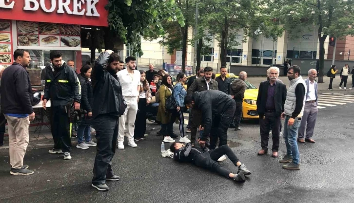 Tekirdağ’da kaza anı ve sonrası gergin anlar kamerada
