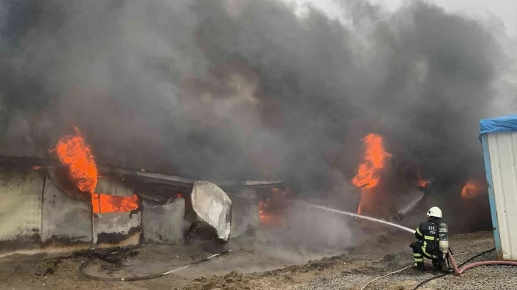 Tekirdağ’da korkutan yangın
