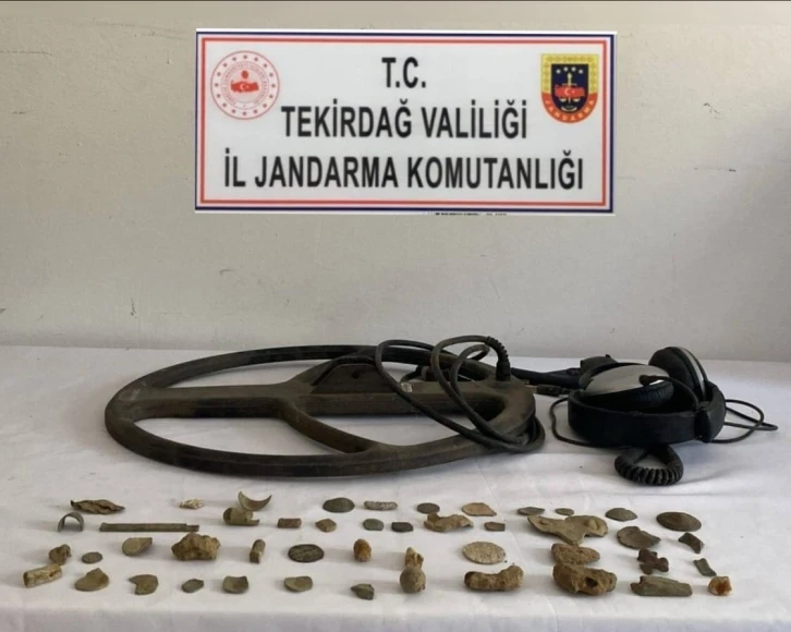 Tekirdağ’da tarihi eser kaçakçılarına operasyon: 2 gözaltı
