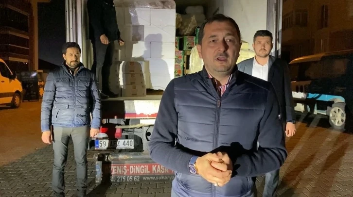 Tekirdağ’dan deprem bölgesine 1 tır dolusu sahur ve iftarlık gönderildi
