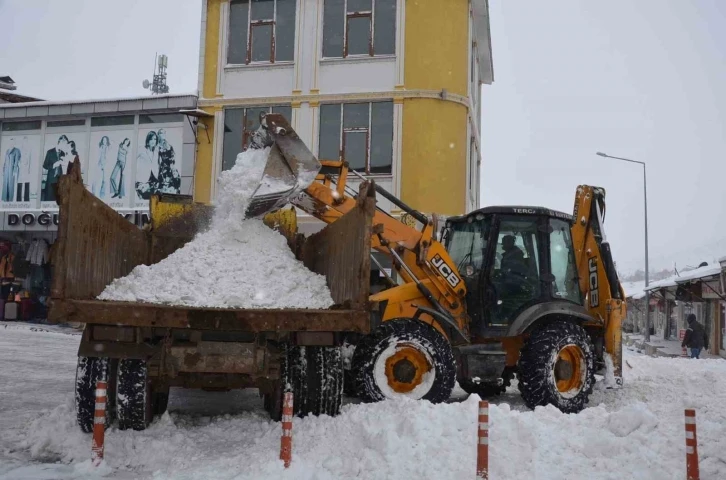 Tercan’da kar temizliği
