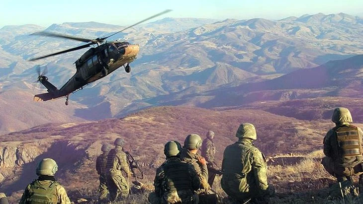 Terör örgütünün sığınak ve barınma alanları yok edildi 