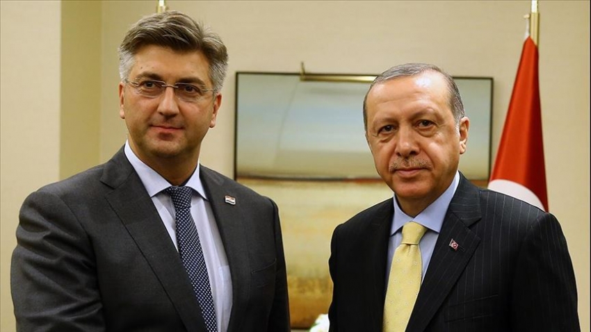 Erdoğan, Hırvatistan Başbakanı Plenkovic'le görüştü