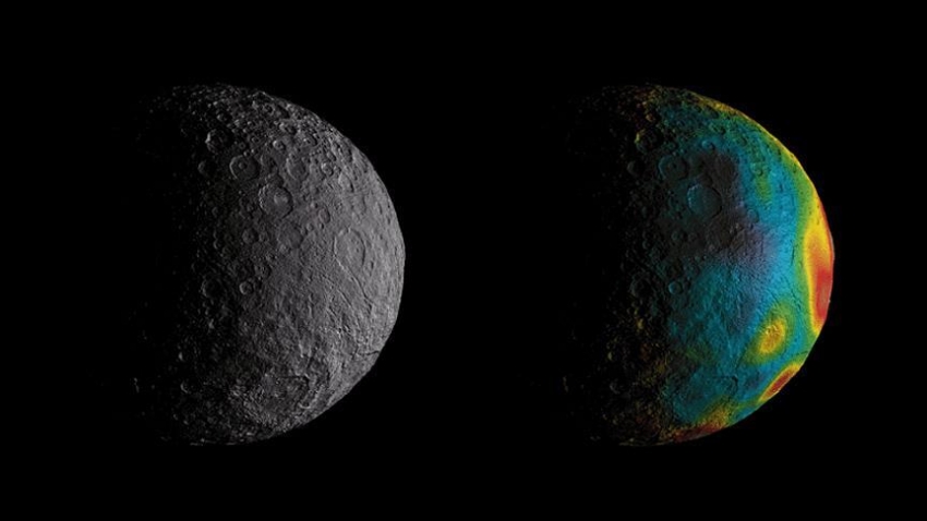 Ceres'in kabuğu geçmişteki okyanusun yansıması