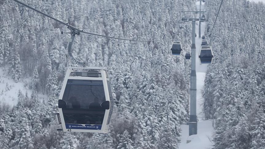 Bursa'da teleferik seferleri iptal edildi