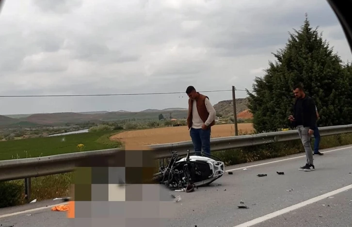 Tırla çarpışan motosiklet sürücüsü hayatını kaybetti
