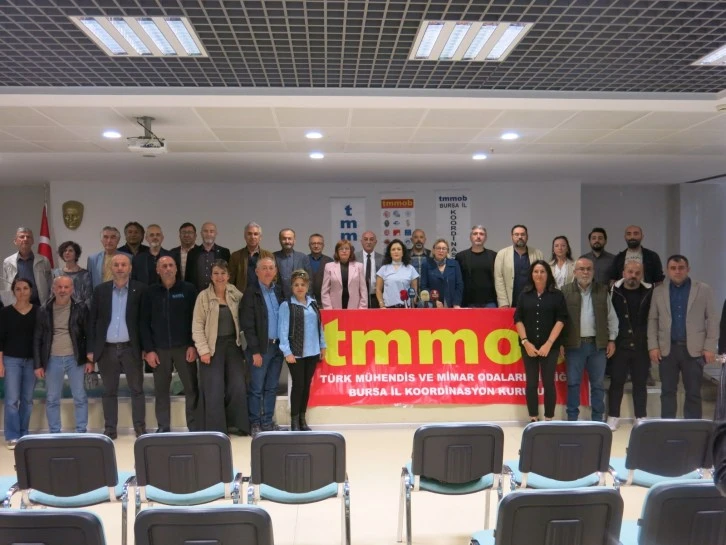 TMMOB Bursa: İsrail'i lanetliyoruz!  