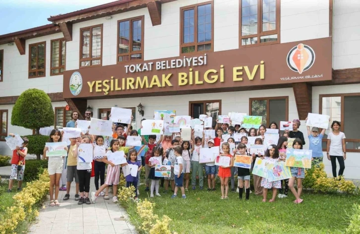 Tokat’ta bulunan Bilgi Evi çocuklarla doldu
