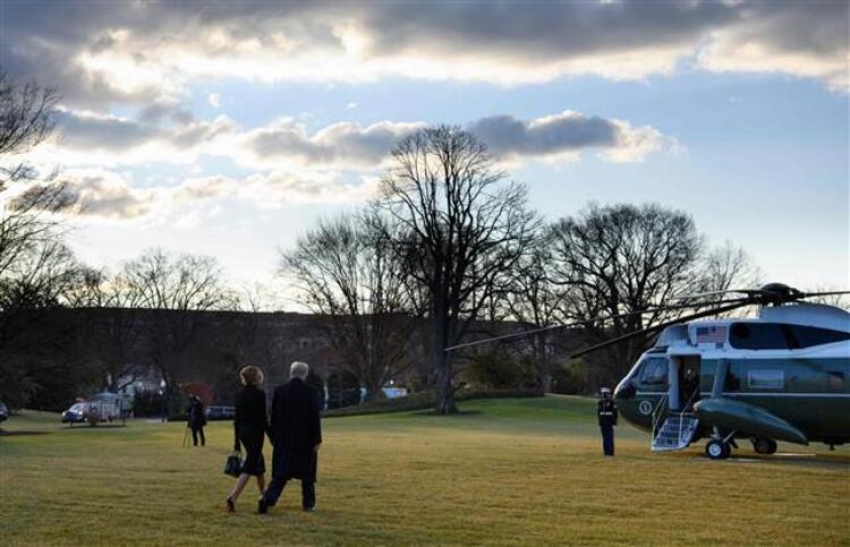 Trump Beyaz Saray'dan ayrıldı