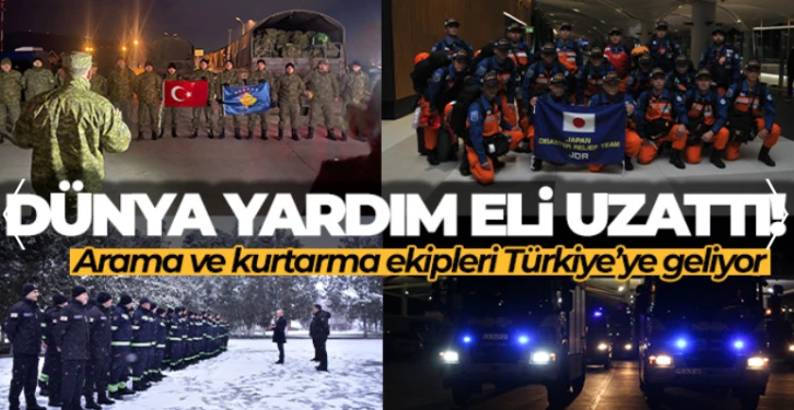 Tüm dünyadan yardımlar gelmeye başladı.