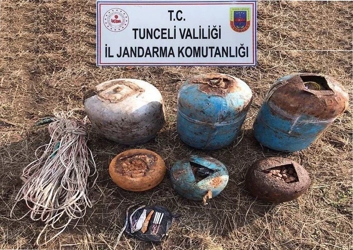 Tunceli’de 6 EYP düzeneği ve 180 kilo patlayıcı madde imha edildi
