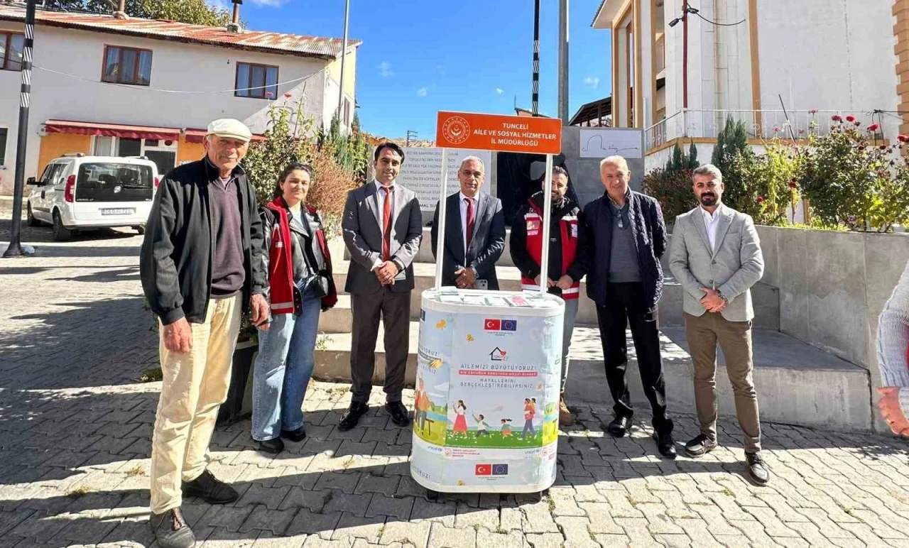 Tunceli’de, korucuyu aile tanıtımı farkındalık stantları açıldı
