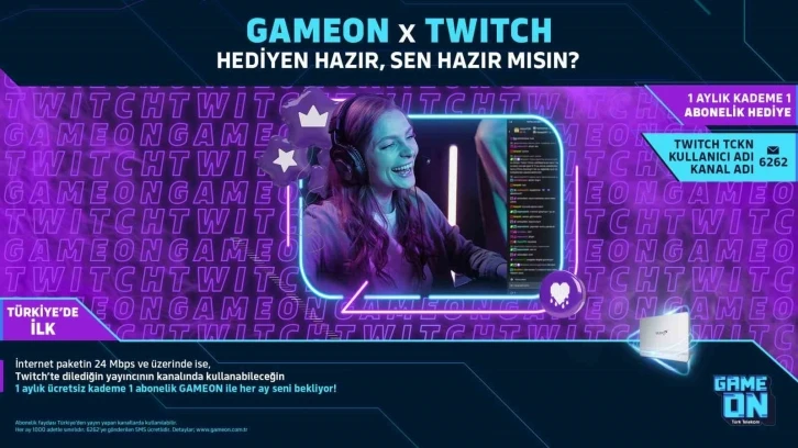 Türk Telekom GAMEON’dan önde gelen yayın platformuyla yeni iş birliği
