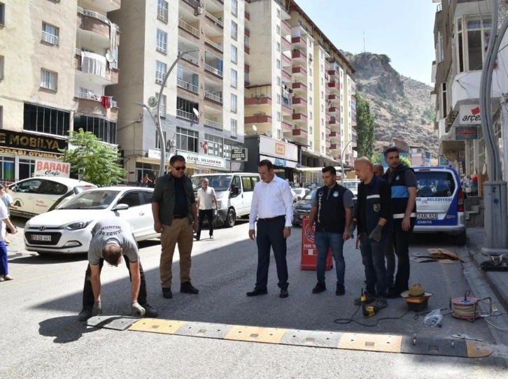 Uludere Belediyesi, yaya ve trafik güvenliği çalışmalarına başladı
