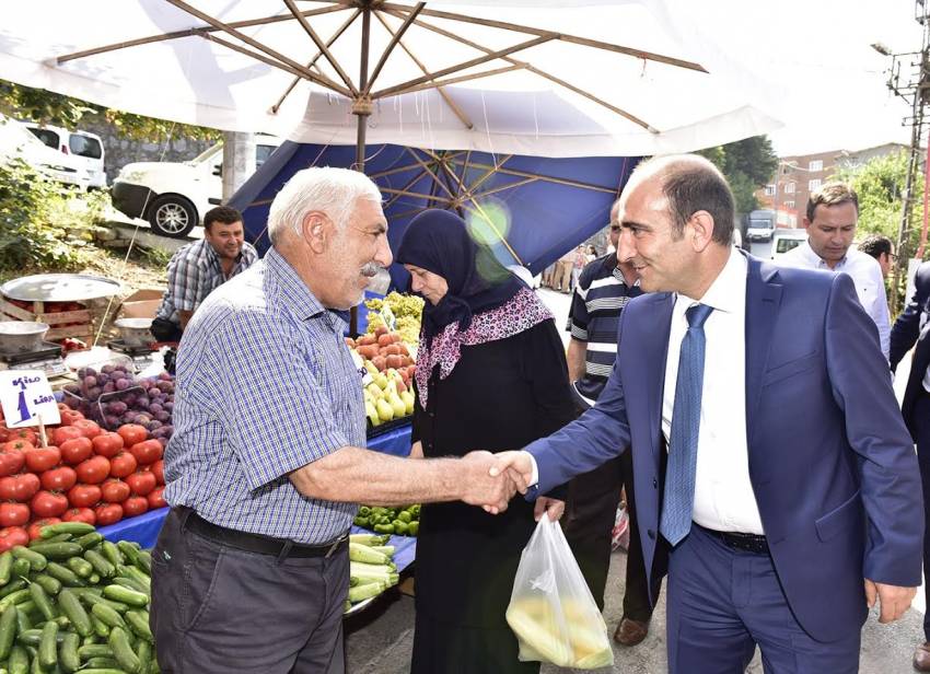 Yıldırım'da pazar ziyareti