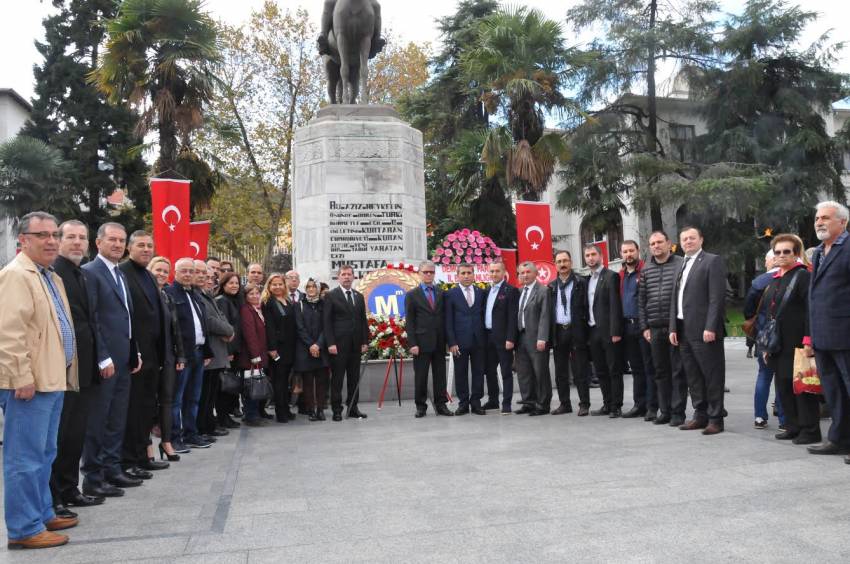 BSMMMO Atatürk’ün 78’inci ölümuYıldönümünde Heykel’deydi