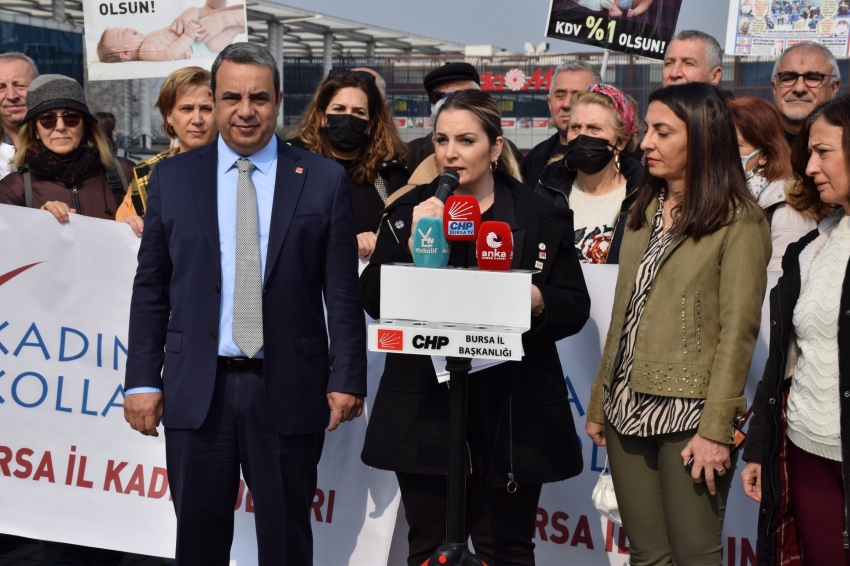 CHP Bursa'dan zam protestosu