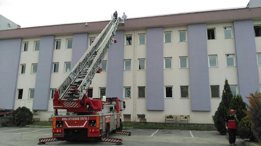 Bursa'da gerçeğini aratmayan yangın tatbikatı