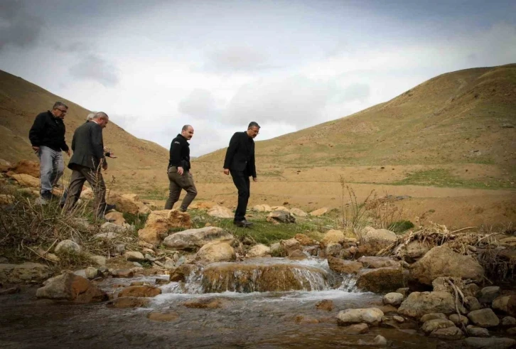 Vali Ali Çelik su kaynaklarını yerinde inceledi
