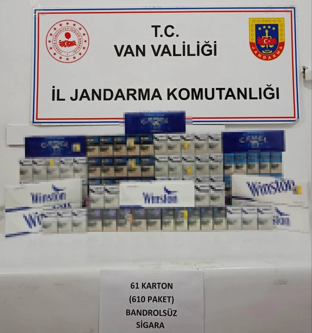 Van’da 610 paket kaçak sigara ele geçirildi
